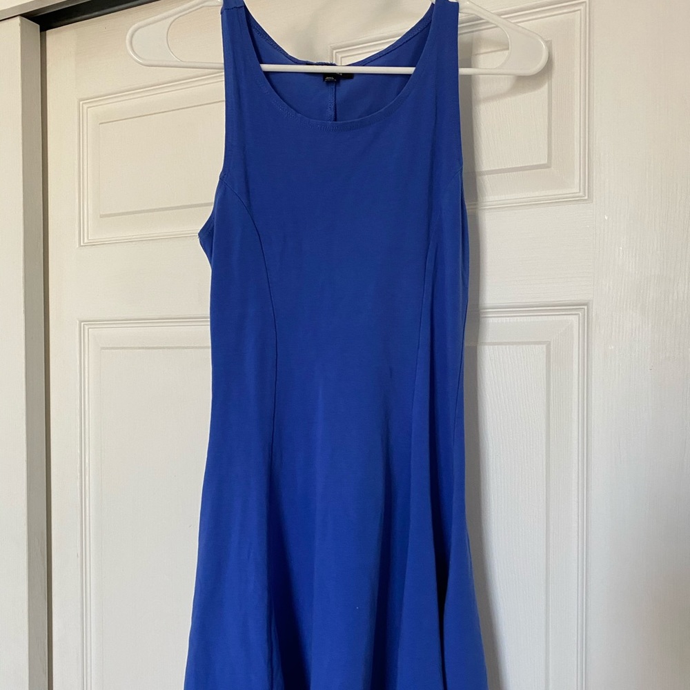 Blue mini skater dress